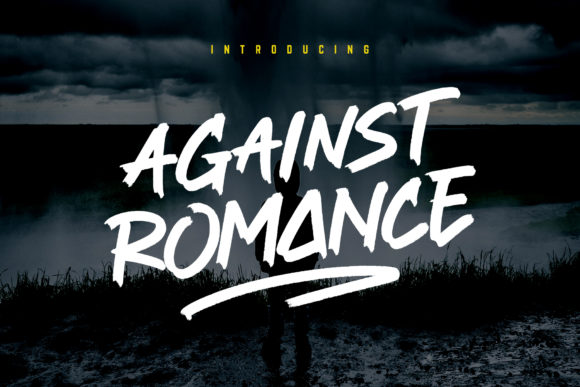 Against Romance Display Font for Bold Digital Campaigns