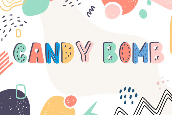 Candy Bomb Display Font for Playful Web Design