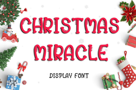 Christmas Miracle Display Font for Festive Branding