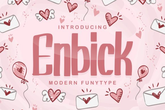 Enbick Display Font for Friendly Digital Branding