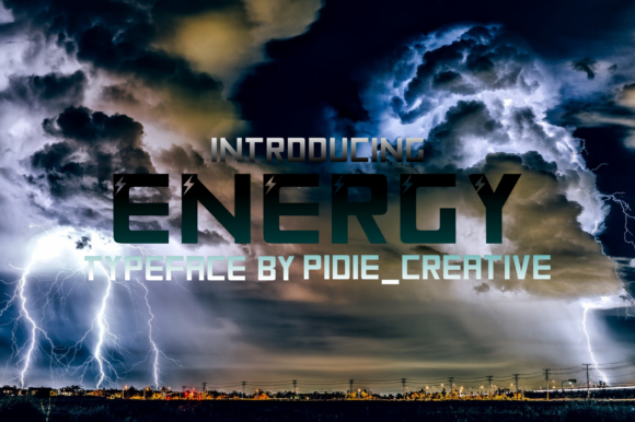 Energy Display Font for Bold Campaign Headlines