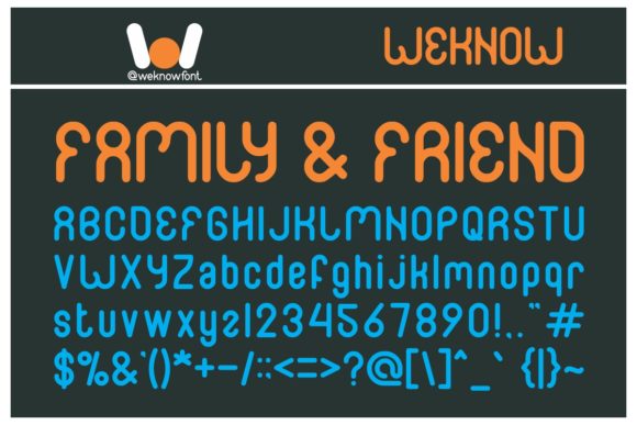 Family and Friend Display Font Review for Makers