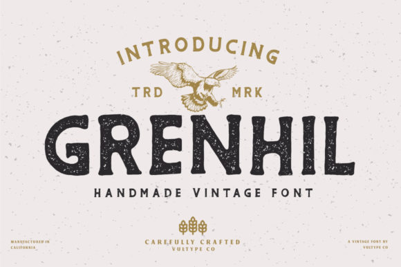 Grenhil: A Bold Display Font for Modern Editorial Design