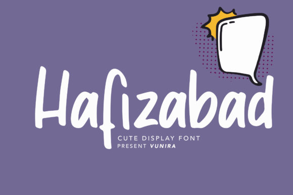 Hafizabad: A Sweet and Friendly Display Font for Joyful Editorial Design