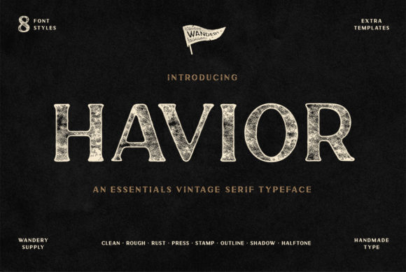 Havior Typeface: Bold Display Fonts for Standout Branding