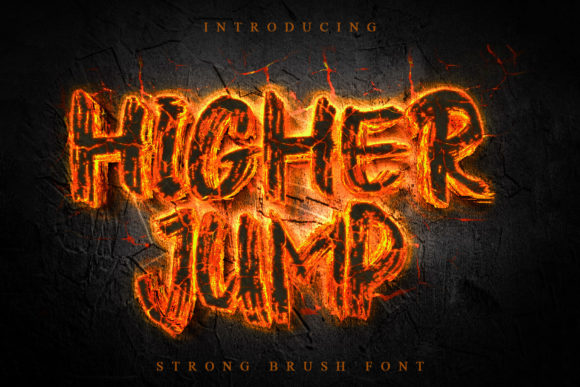 Higher Jump Display Font for Handmade Branding