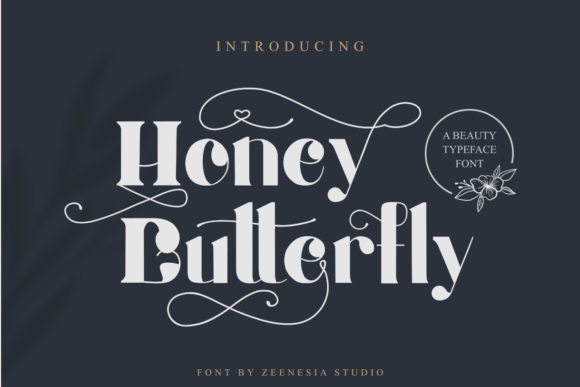 Honey Butterfly Display Font for Elegant Branding Projects