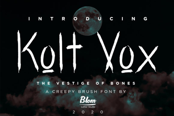 Kolt Vox: Spooky Display Font for Digital Branding