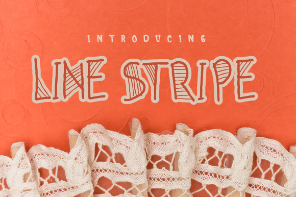 Line Stripe: A Simple and Neat Lettered Display Font for Standout Campaigns