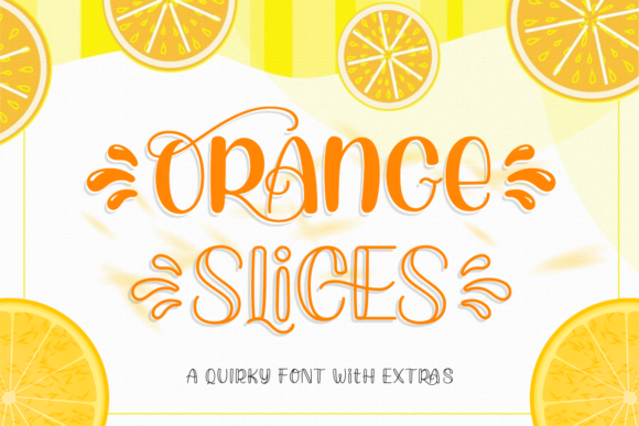 Orange Slices Display Font for Joyful Web Design