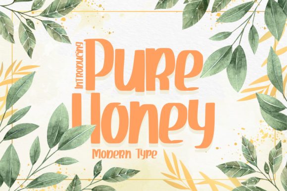 Pure Honey: A Cute and Quirky Display Font for Editorial Design