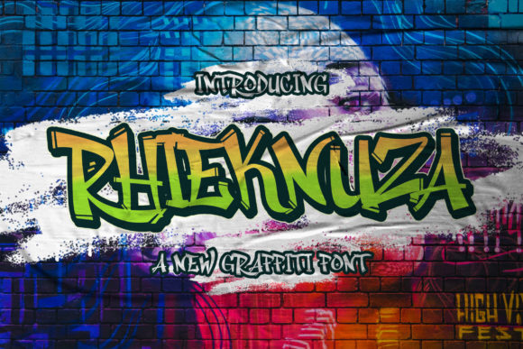 Rhieknuza: A Unique Display Font for Creative Branding Projects