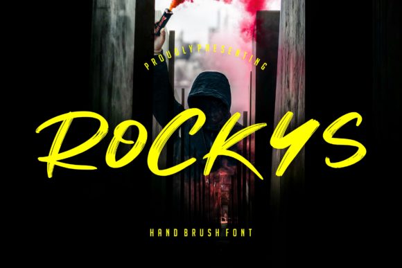 Rockys: The Bold Brush Pen Display Font for Handmade Brands