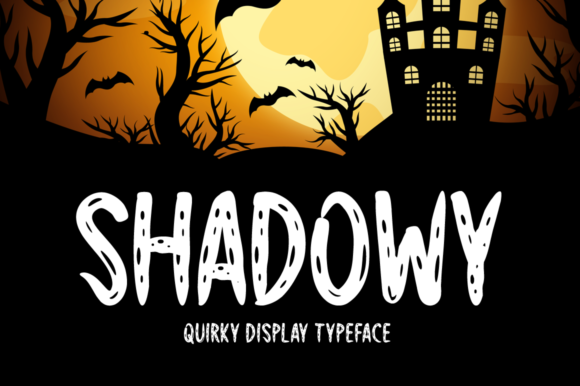 Shadowy: A Quirky Display Font for Modern Digital Branding