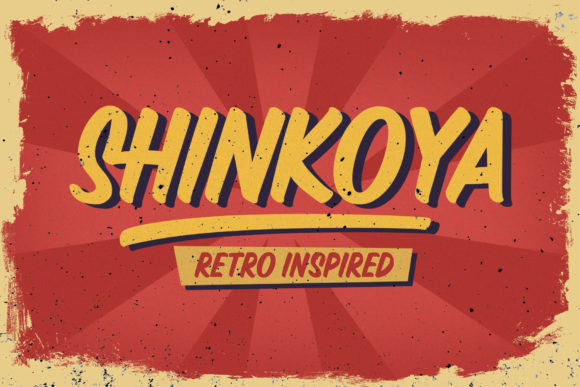 Shinkoya: The Vintage Display Font for Retro Branding