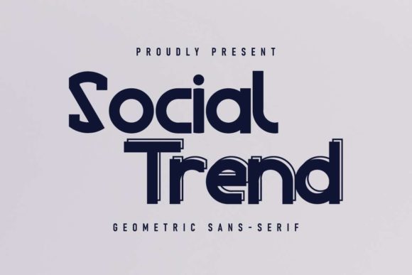 Social Trend Typeface for Modern Digital Branding