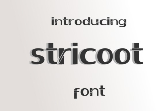 Stricoot Typeface Review: Elevating Brand Identity with Abstract Display Typography