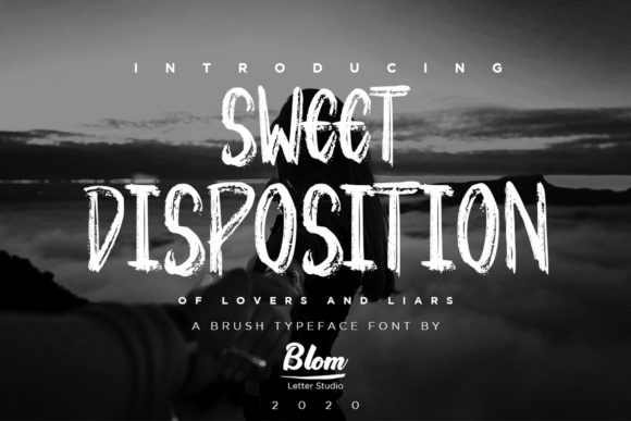 Sweet Disposition: A Brush Pen Display Font for Handmade Branding