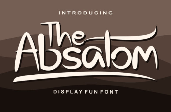 The Absalom: A Simple Lettered Display Font for Handmade Brands