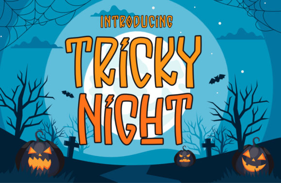 Tricky Night Typeface: A Quirky Display Font for Editorial Design