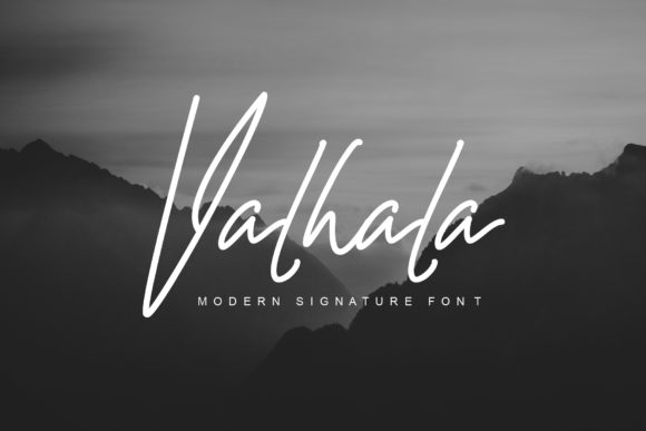 Valhala Display Font Review for Modern Campaign Design
