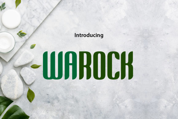 Warock Display Font for Handmade Product Branding