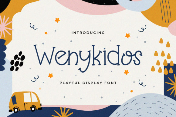 Wenykidos: The Quirky Display Font for Joyful Brand Visuals